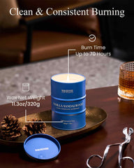 Gift-ready candle in decorative box