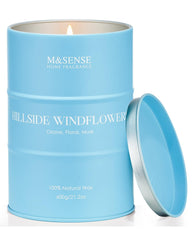 M&SENSE White Flowers candle in reusable tin