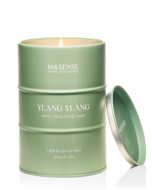 M&SENSE Ylang Ylang scented candle in large 21.2oz tin