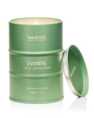 M&SENSE Jasmine Scented Candle in glass tin – front view