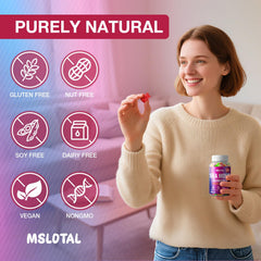 Lifestyle scene suggesting immune support and vitality with gummies