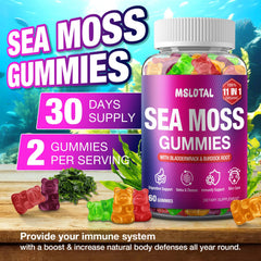Product packaging display emphasizing organic, vegan and immune support