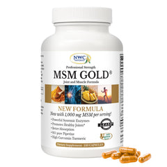 NWC Naturals MSM Gold bottle with 150 capsules