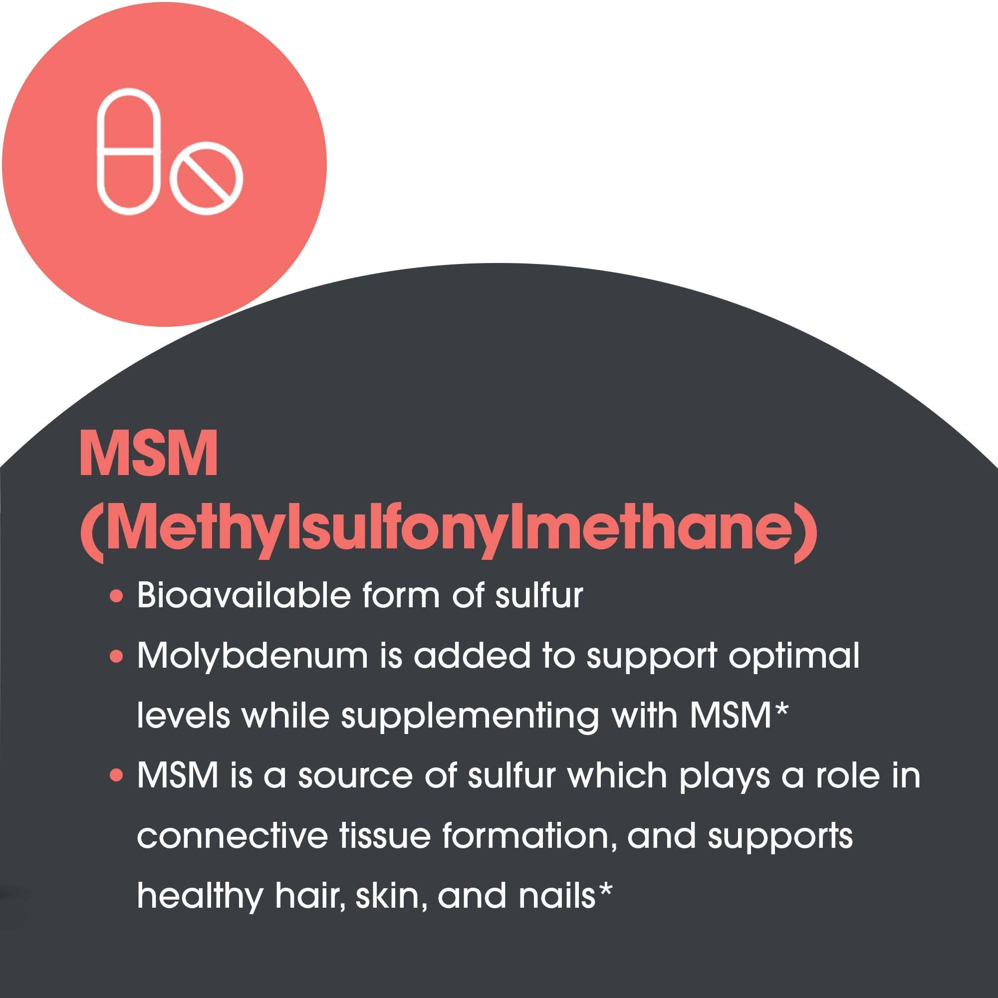 MSM helping maintain mucosal membranes and natural defense