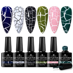 MSRUIOO crackle gel dries in minutes, ideal for quick home nail art.