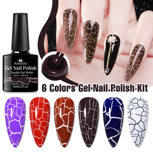 MSRUIOO base color white with crackle effect for dramatic patterns.