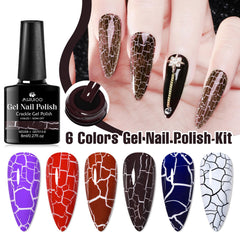 MSRUIOO base color white with crackle effect for dramatic patterns.