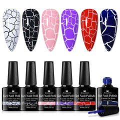 MSRUIOO crackle gel brush in action for smooth, easy application.