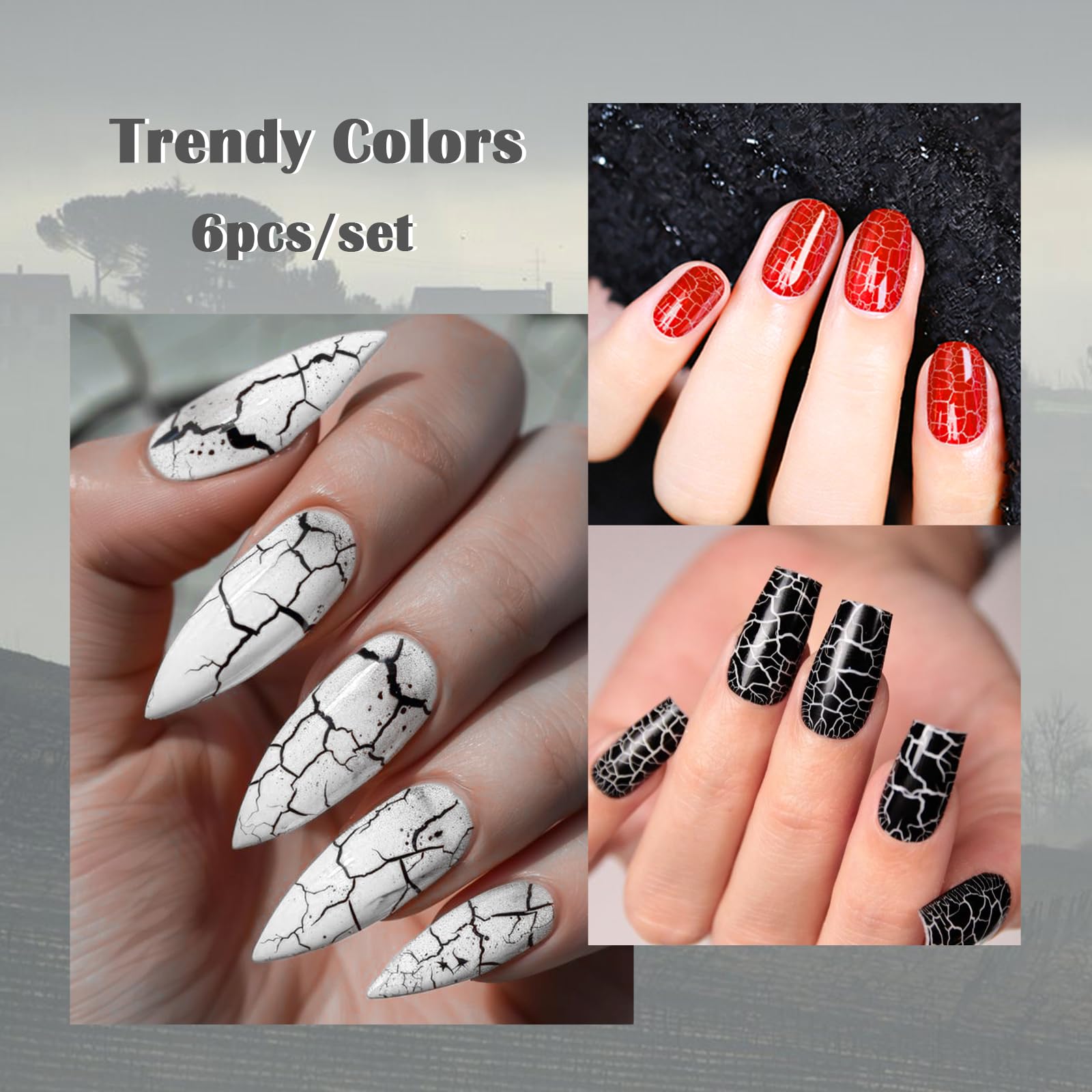 MSRUIOO pink crackle gel for long-lasting wear and bright shine.