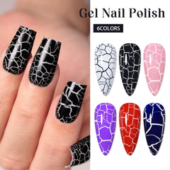 MSRUIOO purple crackle gel creates eye-catching patterns.