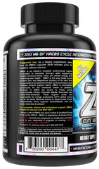 Close-up of MST ZMK Nighttime bottle showing zinc and magnesium minerals