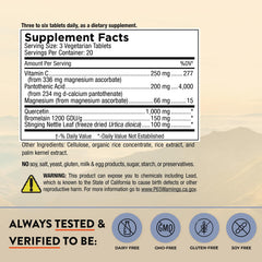 Quercetin Nettle+ 60 tablets packaging front view