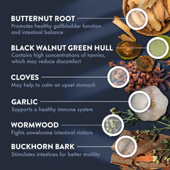 Cloves and other herbs in the Para Response blend
