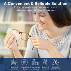Eco-friendly lens cleaning wipes for daily use