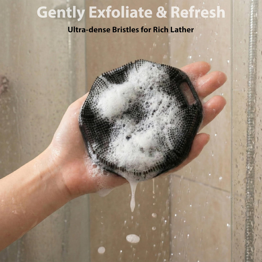 MtBoi shower head massager in use for a relaxing shower