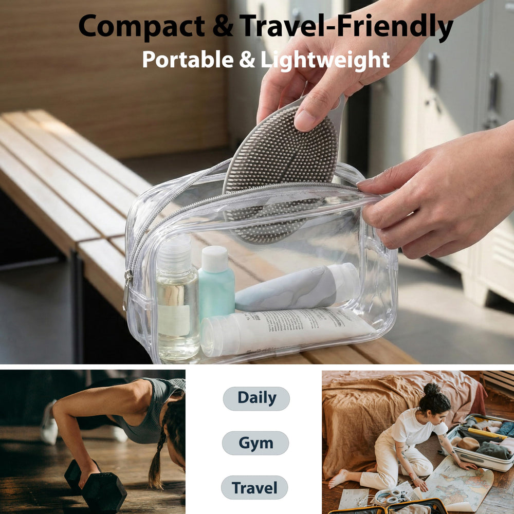 MtBoi compact silicone scrubber ideal for travel.