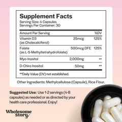 Bioavailable MTHF Folate and Vitamin D3 ingredients