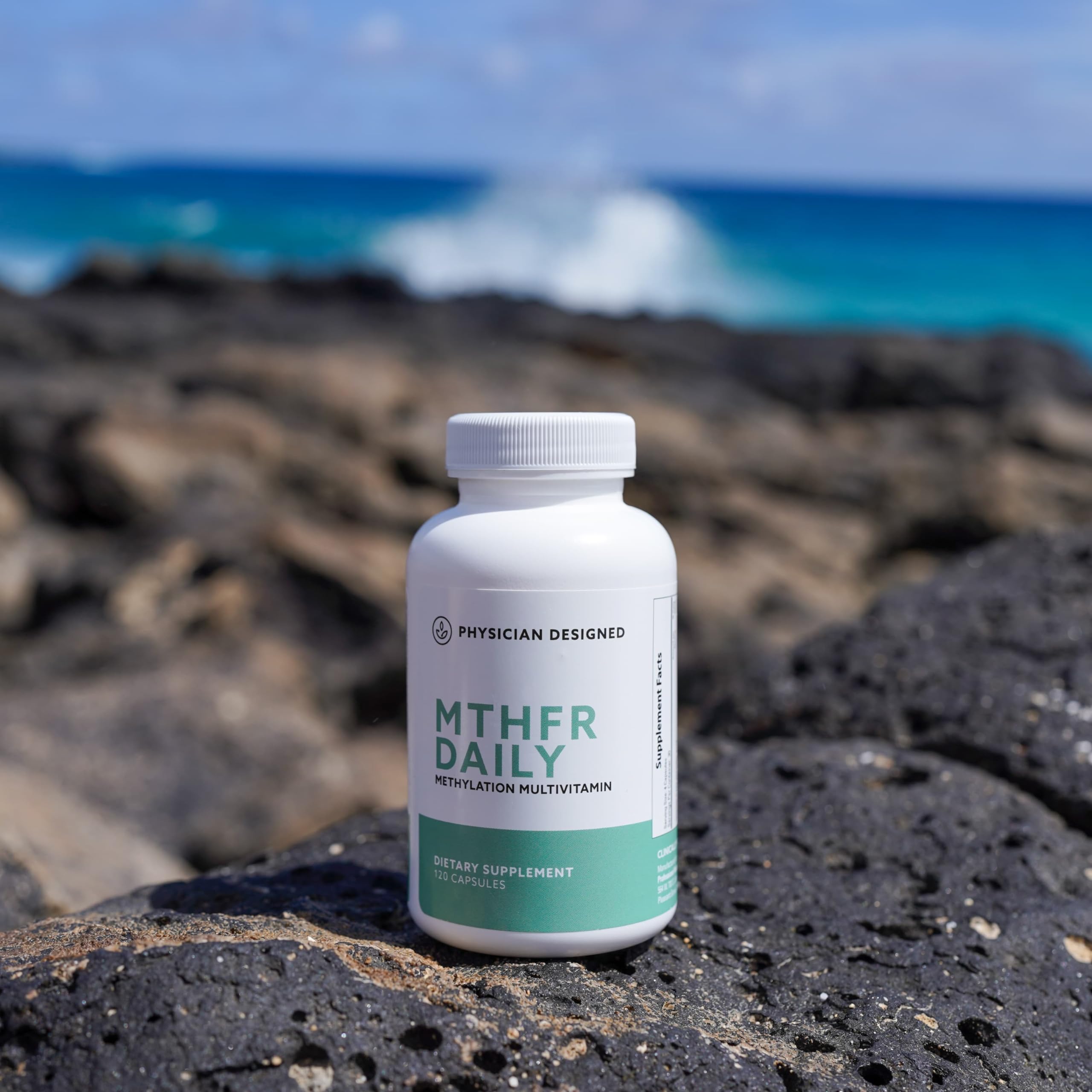 Close-up of MTHFR Daily Multivitamin tablets