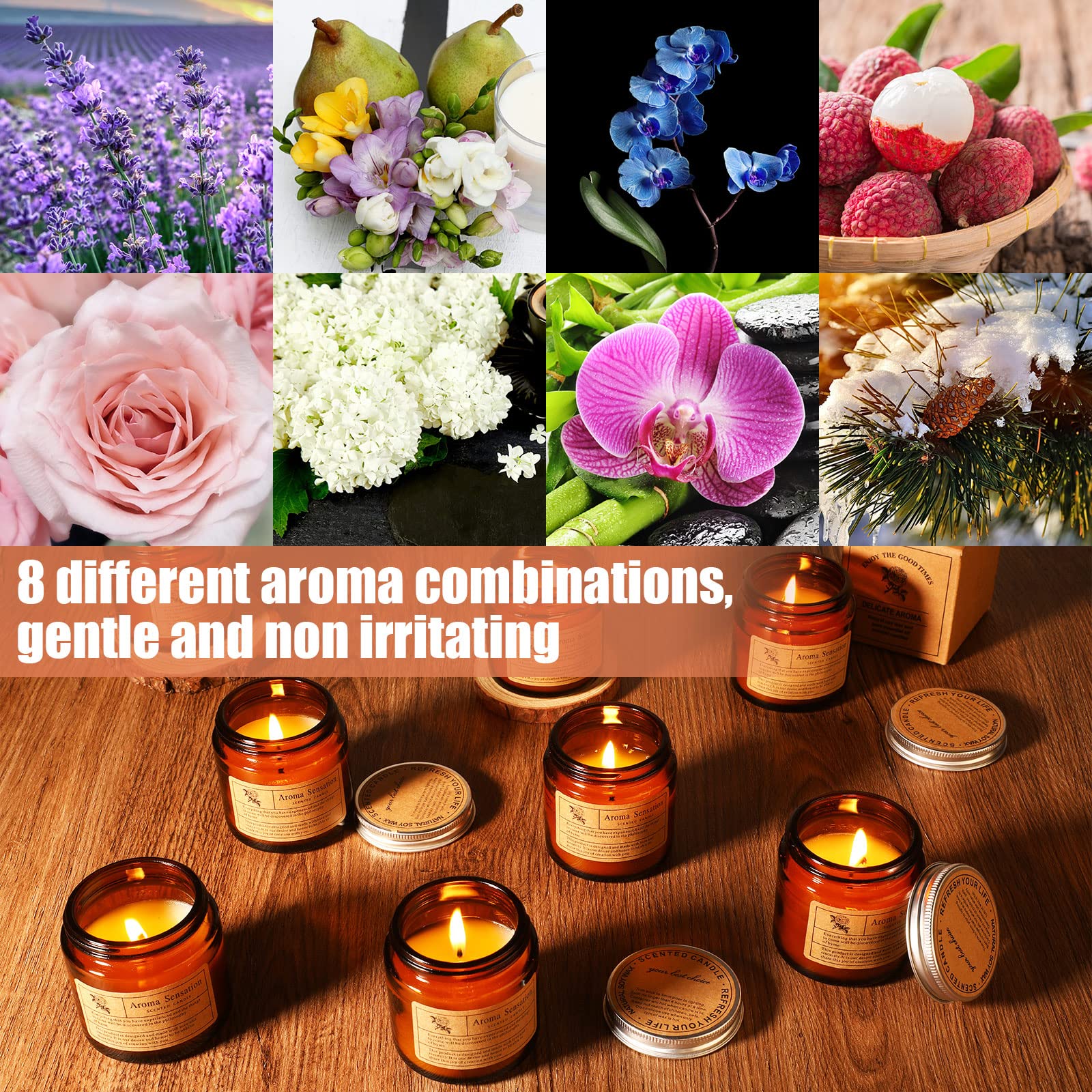 Lavender candle from MTLEE set