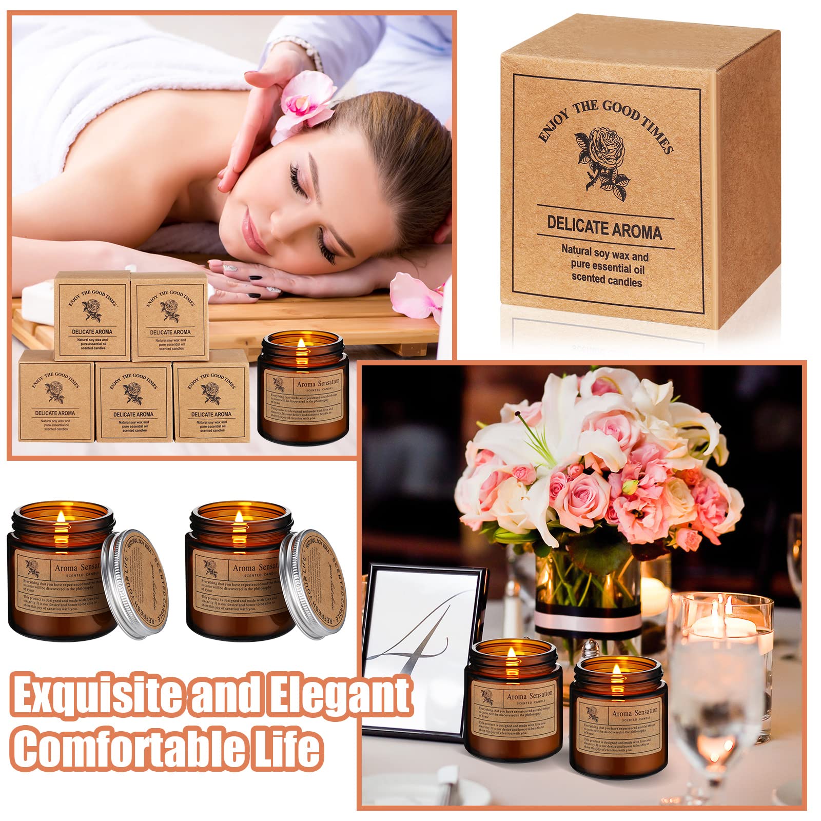 Lychee and white tea candle from MTLEE set