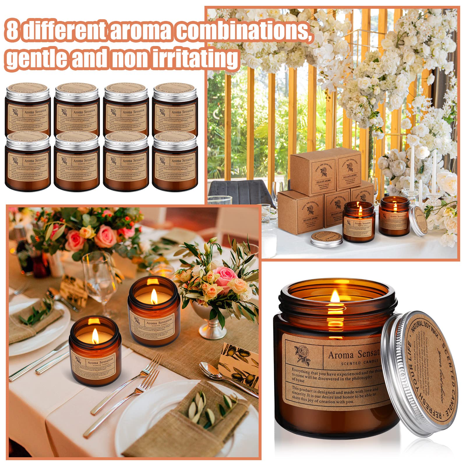 Rose and sandalwood candle from MTLEE set