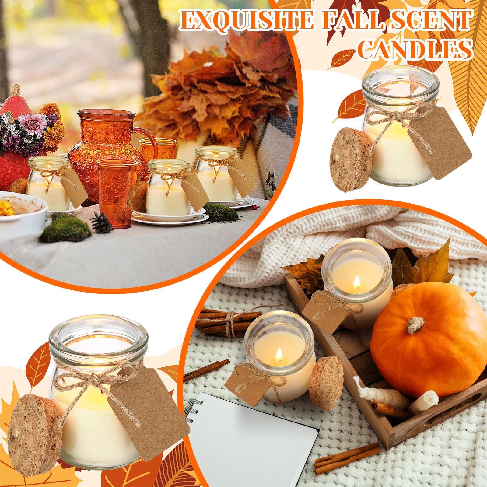 Detail: soy wax, cotton wick, pumpkin aroma