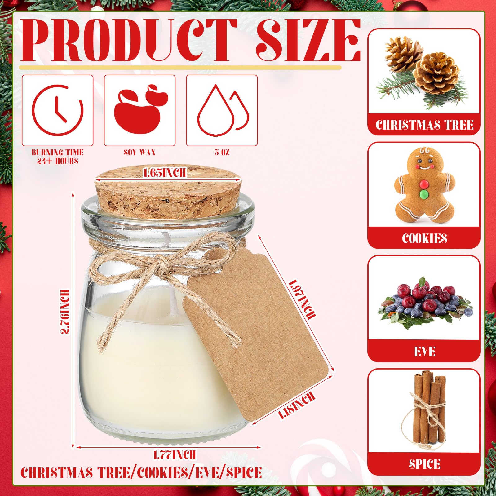 Set of 50 aromatherapy candles packaged for gifting