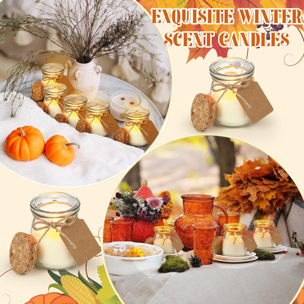 Pumpkin scented candle jar for weddings and gifts