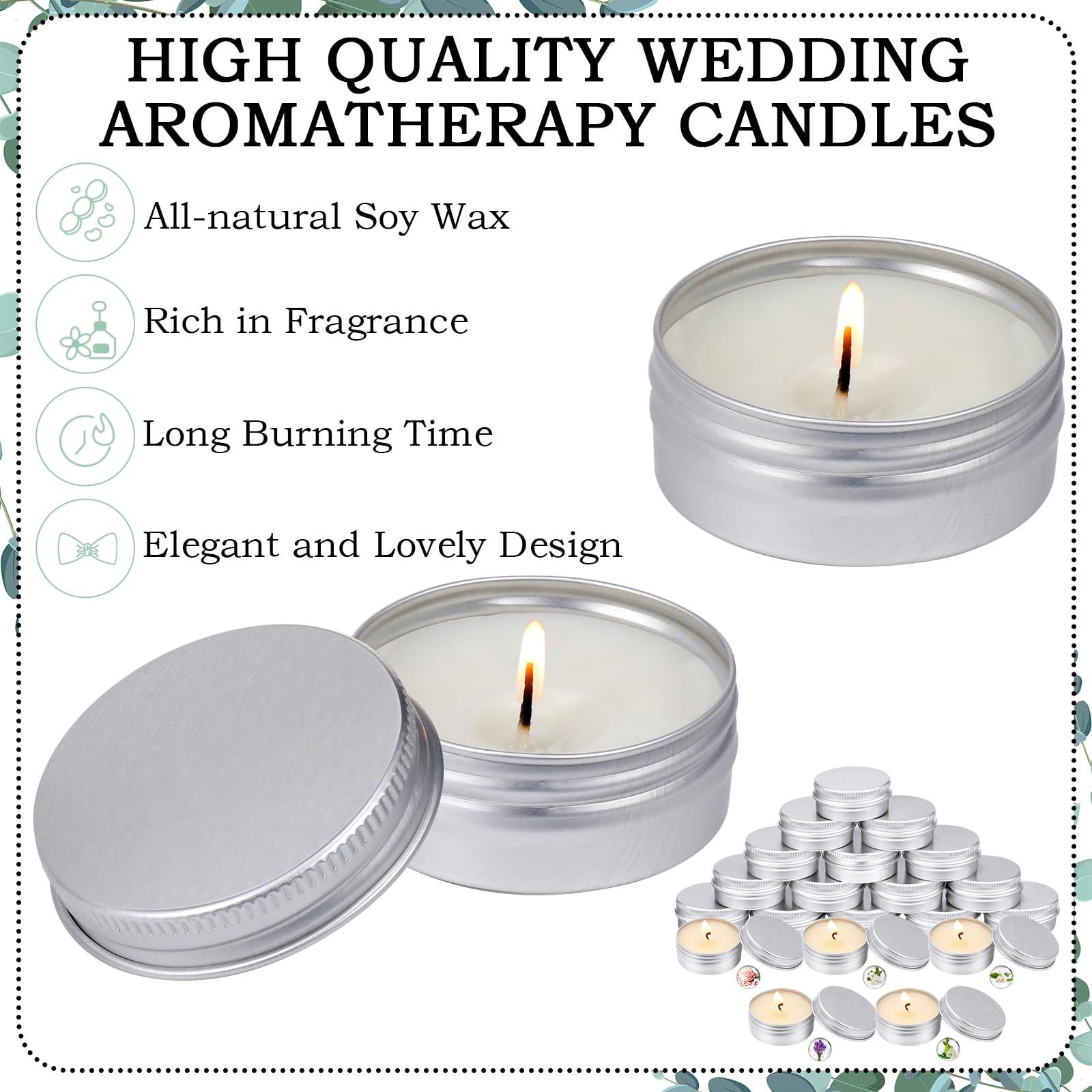 Home use candle from MTLEE wedding collection
