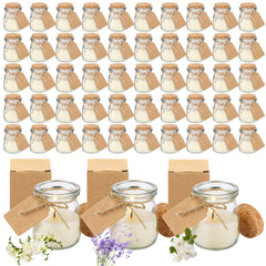 MTLEE 50pc wedding jar candles set