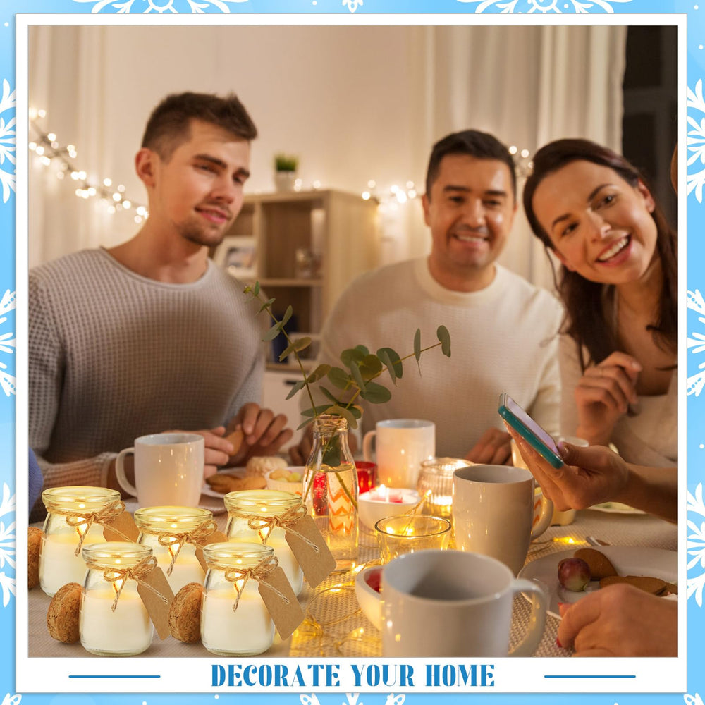 Group shot of 50 soy wax candles for weddings and gifts