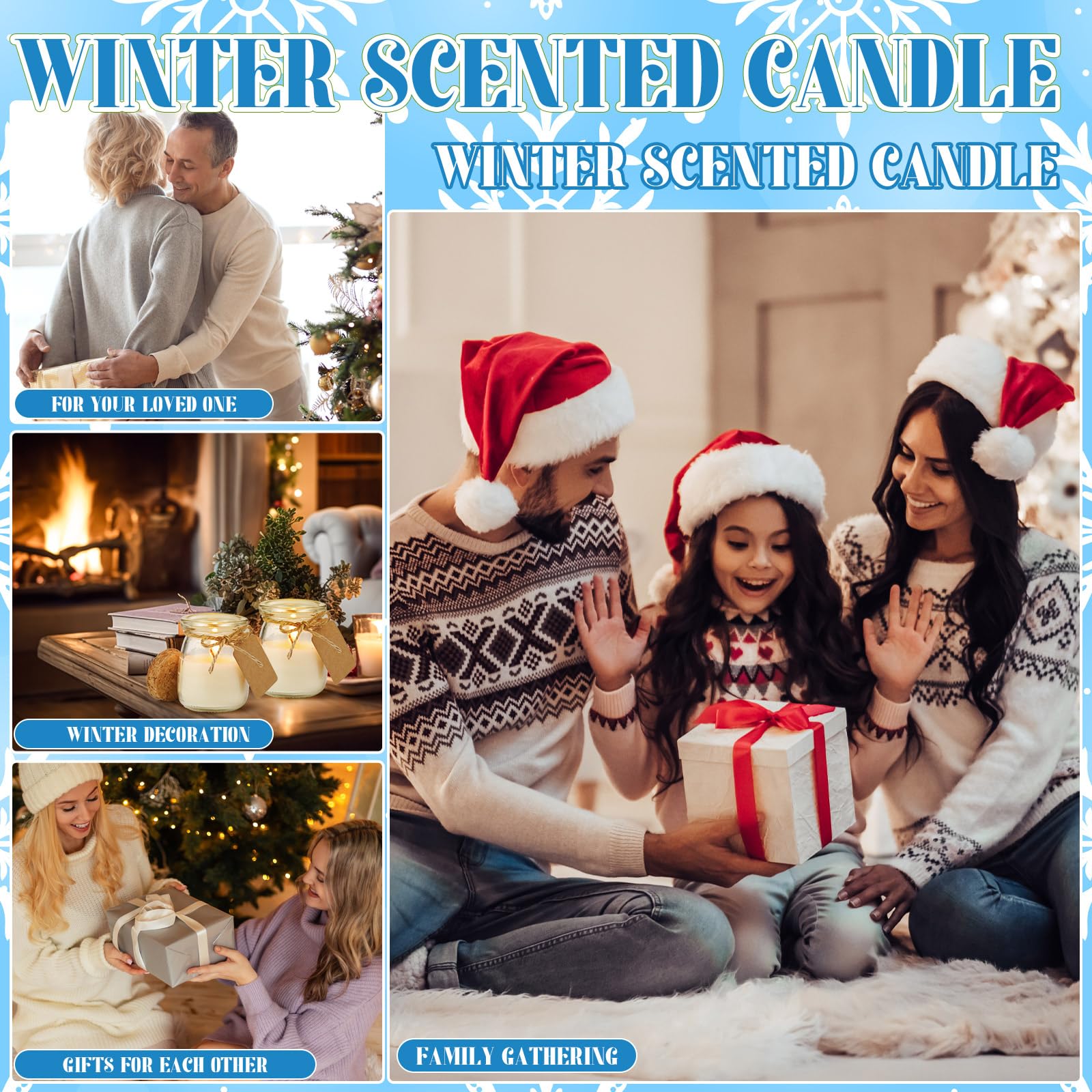 Wedding favor candle with handwritten tag card