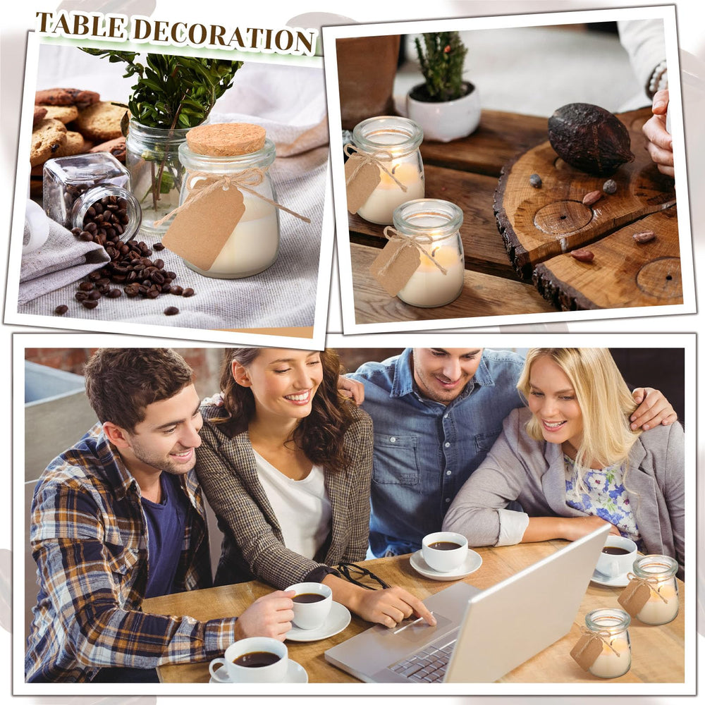 Gift-ready soy wax candle jars for bridesmaids and guests