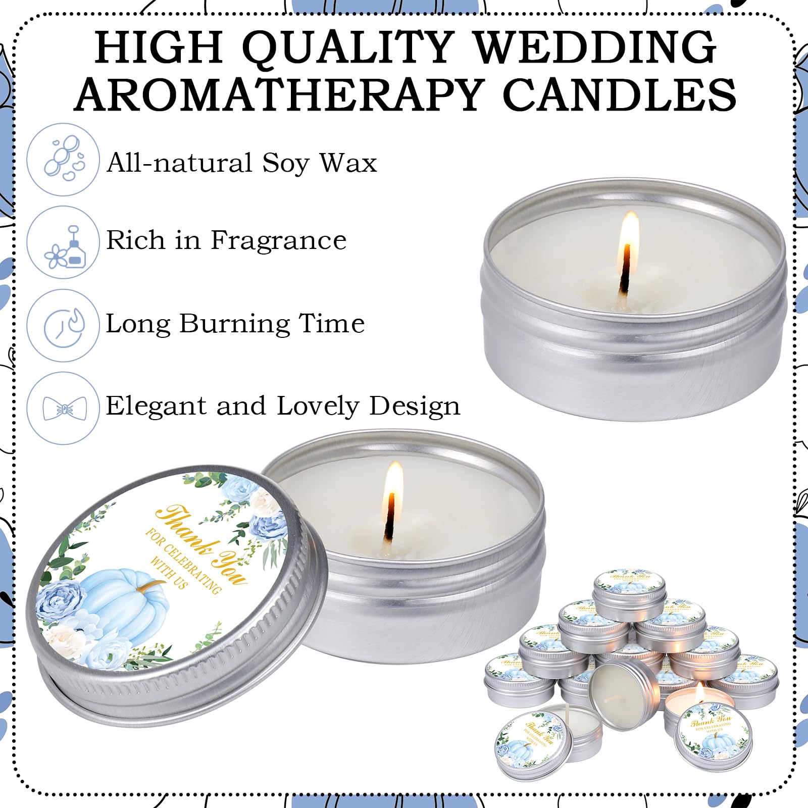 MTLEE iron tin provides clean-burning candle experience