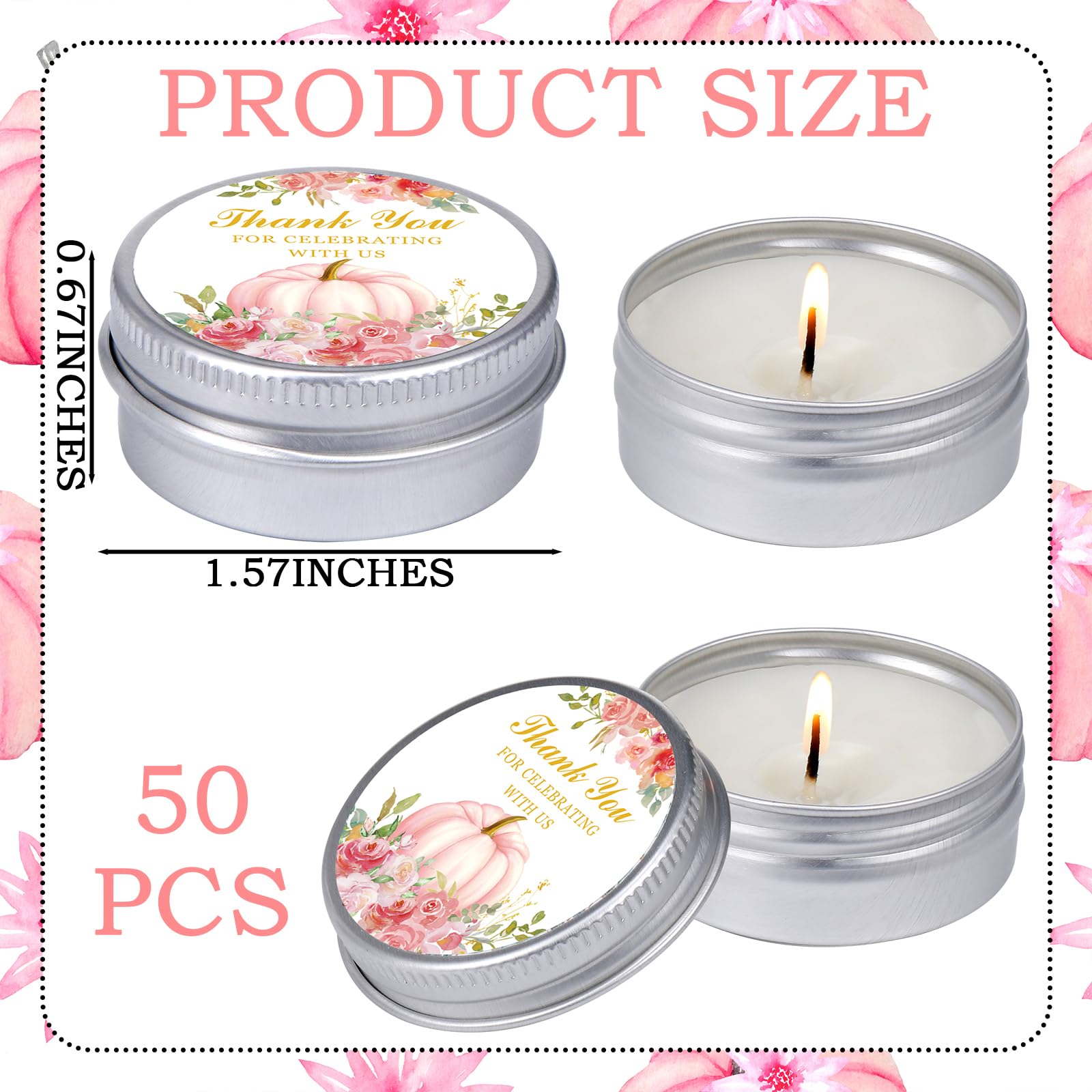 MTLEE ornate tin features fall pumpkins for a warm, romantic event atmosphere.