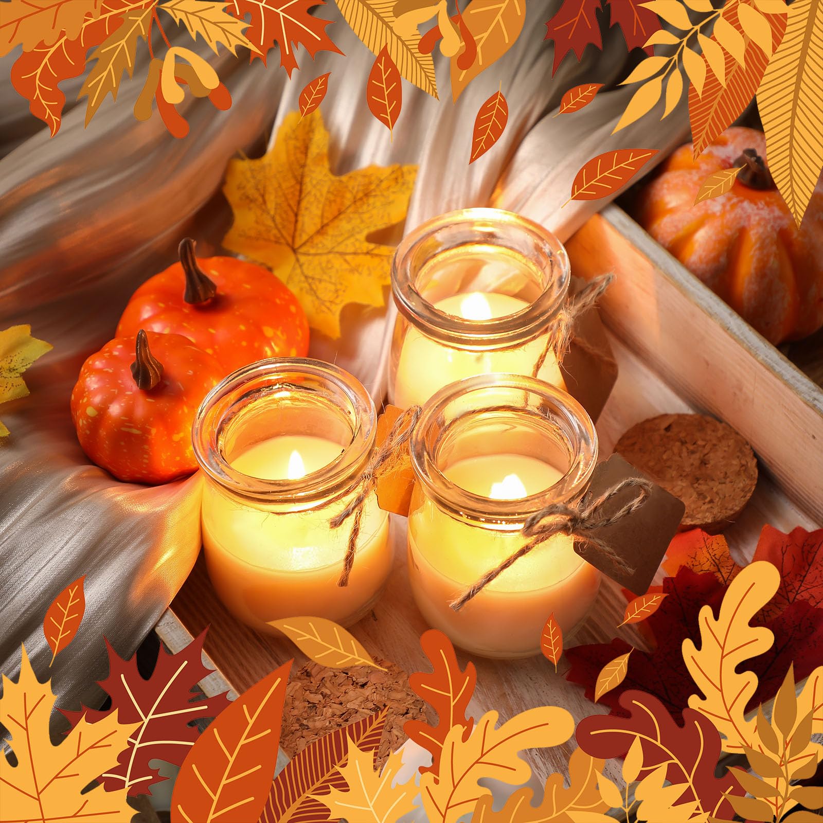 Red Apple scented candle jar