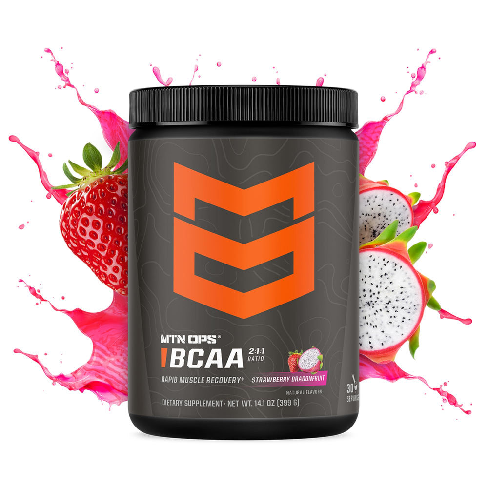 Front view of MTN OPS BCAA 2:1:1 label