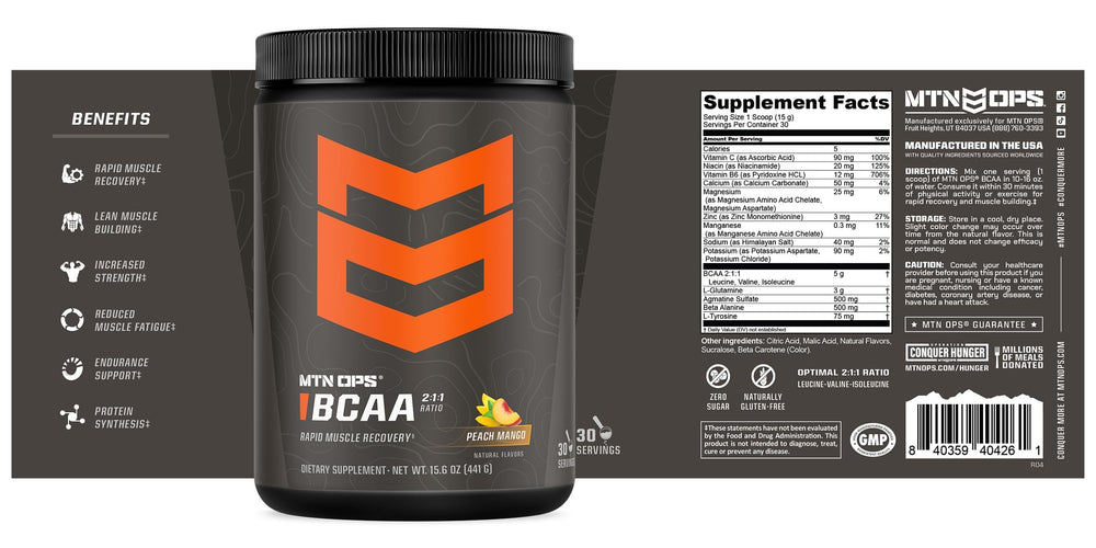 Athlete during workout with MTN OPS BCAA
