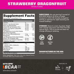 Usage directions for MTN OPS BCAA 2:1:1