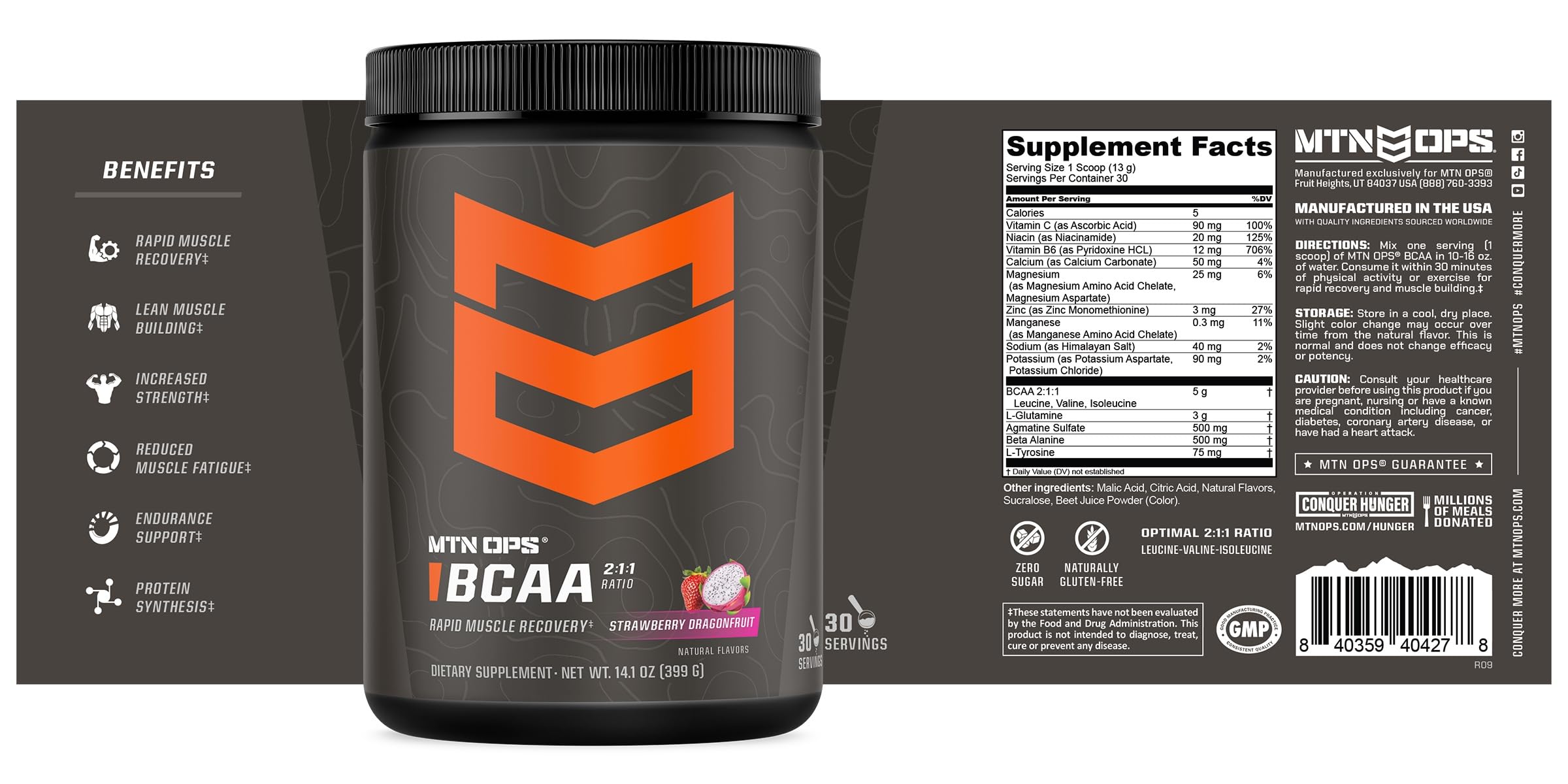 Strawberry Dragonfruit flavor BCAA product image