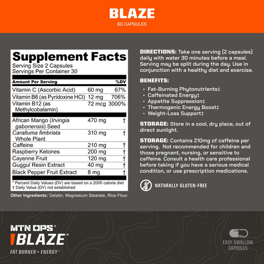 Close-up of Blaze capsules