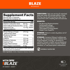 Close-up of Blaze capsules