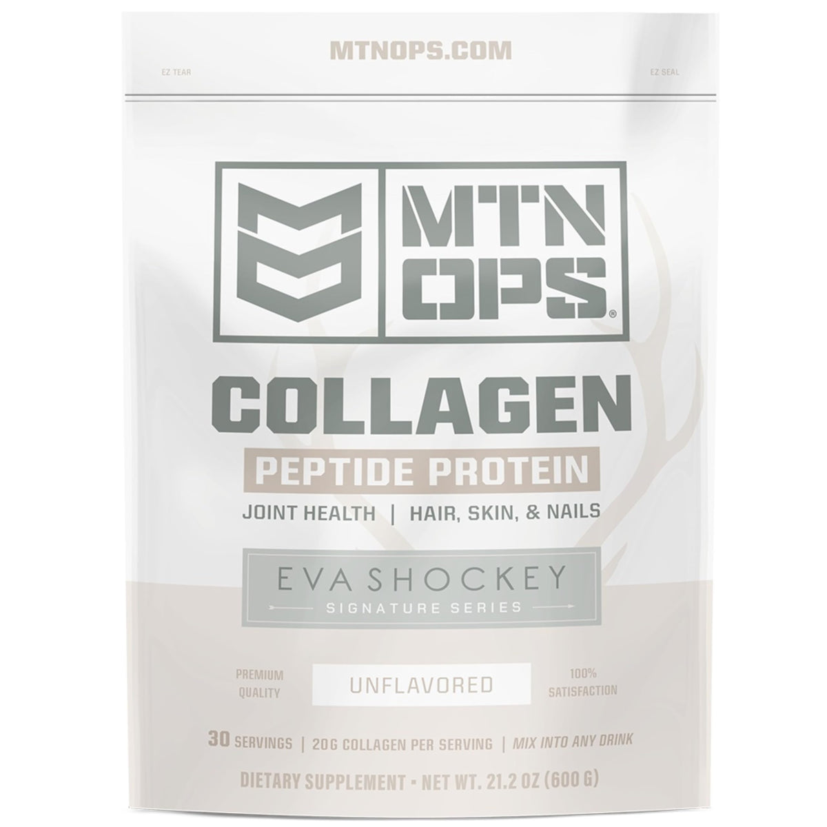 MTN OPS Eva Shockey Signature Collagen Bottle on white background