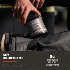 Gluten-free creatine monohydrate powder packaging