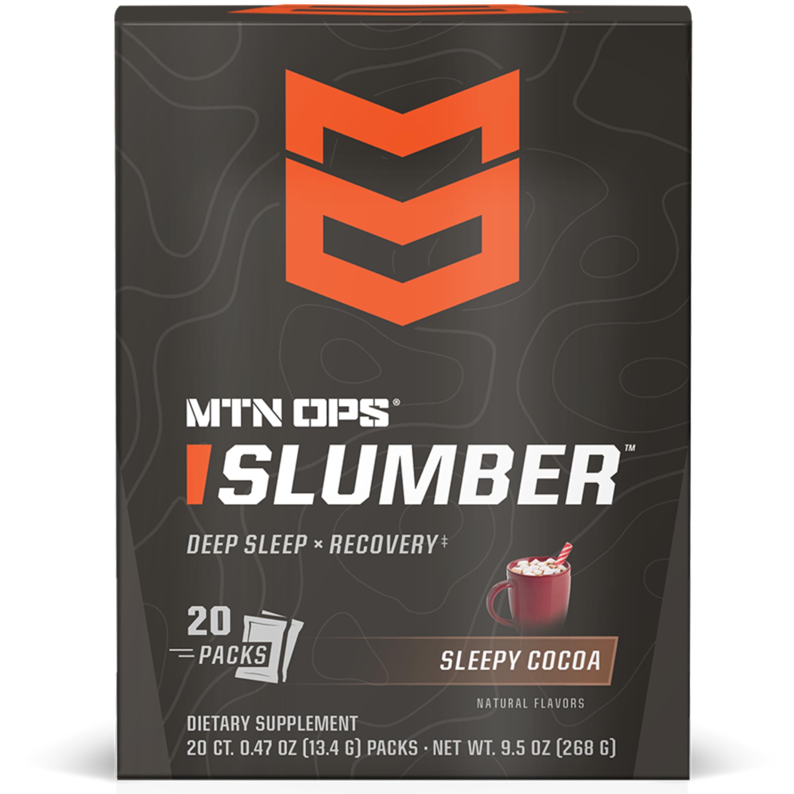 Front view of MTN OPS Slumber packaging