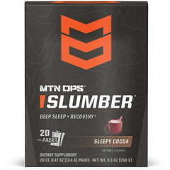 Front view of MTN OPS Slumber packaging