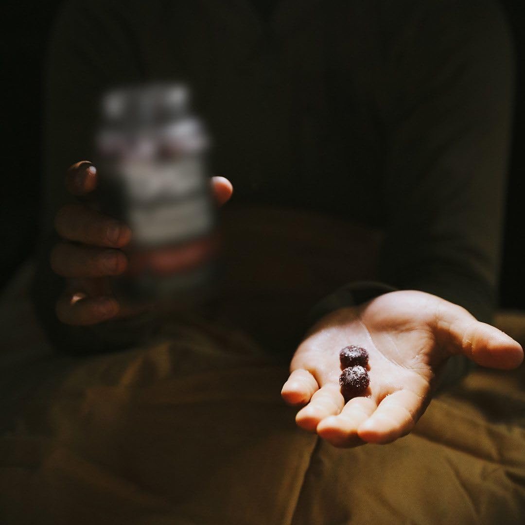 Front view of MTN OPS Slumber Sleep Gummies packaging