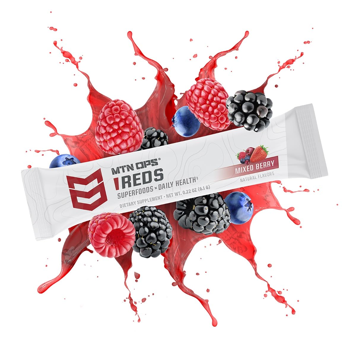 MTN OPS Super Reds immune support vitamins and minerals label
