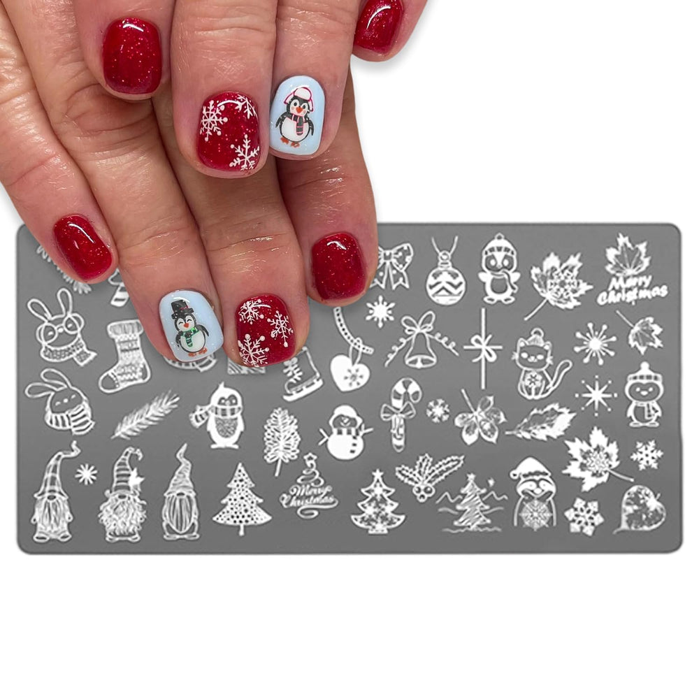 Mtruil reindeer stamping plate for playful seasonal accents.