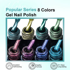 MTSSII cat eye gel polish shade 7 bottle versatile for accent nails